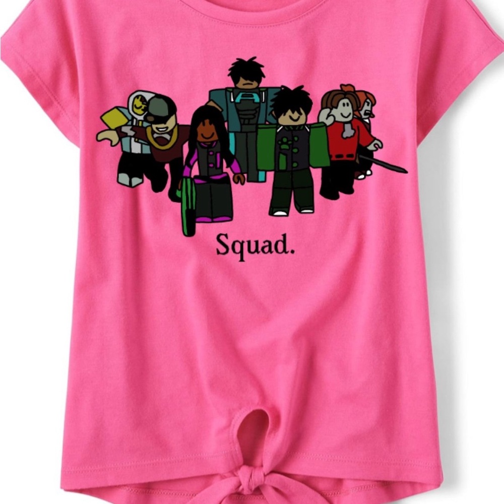 Roblox Girls Tie Front Top Shirt Kids